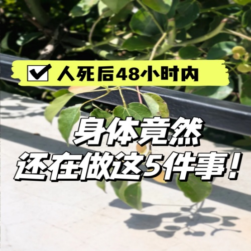人死后48小时内，身体竟然还在做这5件事！
