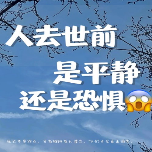 人去世之前，感受到的是平静还是恐惧？